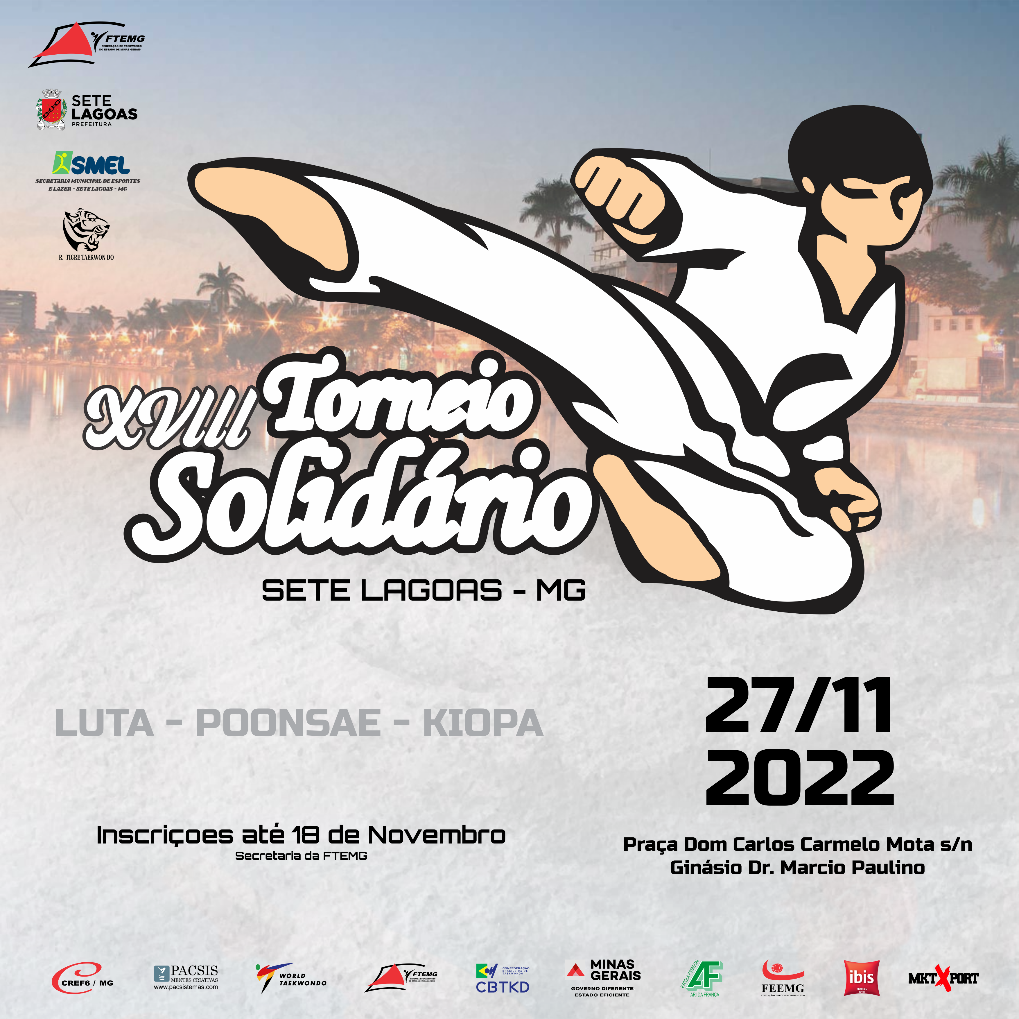 XVIII TORNEIO SOLIDÁRIO DE TAEKWONDO - FTEMG