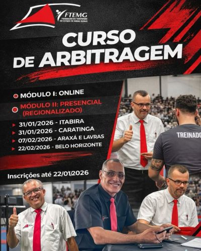 📣 Curso de Arbitragem FTEMG 2026A FTEMG abre as inscrições para o Curso de Arbitragem, voltado